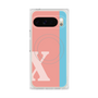 プレミアムスクエアケース with Pixelsnap［ オリジナル - initial color line - X pink ］