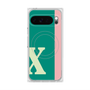 プレミアムスクエアケース with Pixelsnap［ オリジナル - initial color line - X green ］
