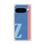 プレミアムスクエアケース with Pixelsnap［ オリジナル - initial color line - Z blue ］