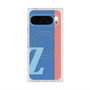 プレミアムスクエアケース with Pixelsnap［ オリジナル - initial color line - Z blue ］