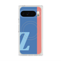プレミアムスクエアケース with Pixelsnap［ オリジナル - initial color line - Z blue ］