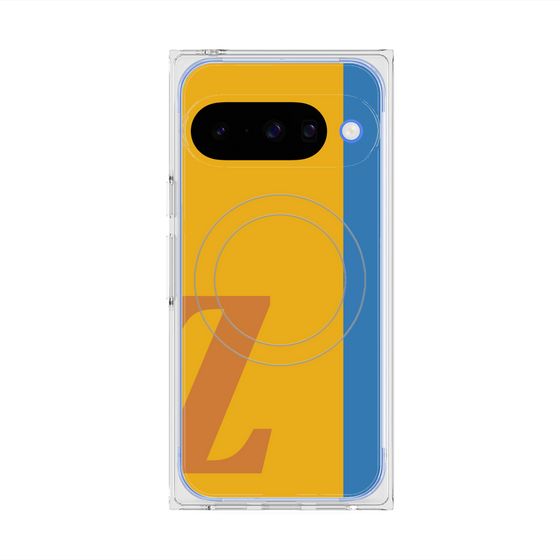 プレミアムスクエアケース with Pixelsnap［ オリジナル - initial color line - Z orange ］