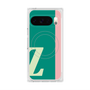 プレミアムスクエアケース with Pixelsnap［ オリジナル - initial color line - Z green ］