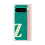 プレミアムスクエアケース with Pixelsnap［ オリジナル - initial color line - Z green ］