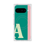 プレミアムスクエアケース with Pixelsnap［ オリジナル - initial color line - A green ］