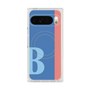 プレミアムスクエアケース with Pixelsnap［ オリジナル - initial color line - B blue ］