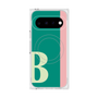 プレミアムスクエアケース with Pixelsnap［ オリジナル - initial color line - B green ］