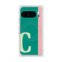 プレミアムスクエアケース with Pixelsnap［ オリジナル - initial color line - C green ］