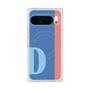 プレミアムスクエアケース with Pixelsnap［ オリジナル - initial color line - D blue ］
