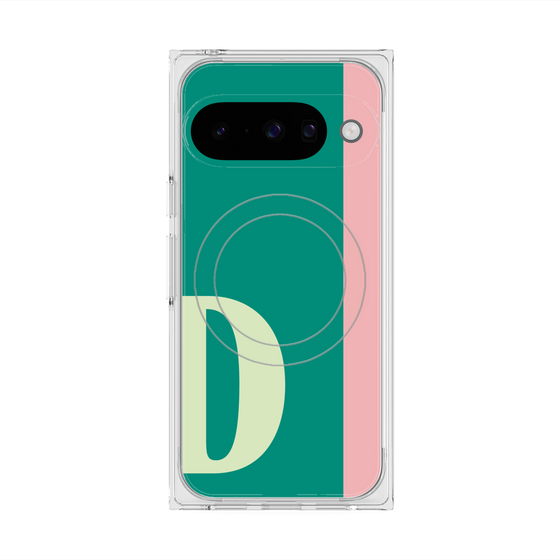 プレミアムスクエアケース with Pixelsnap［ オリジナル - initial color line - D green ］