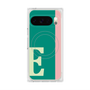 プレミアムスクエアケース with Pixelsnap［ オリジナル - initial color line - E green ］