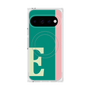 プレミアムスクエアケース with Pixelsnap［ オリジナル - initial color line - E green ］