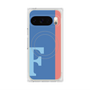 プレミアムスクエアケース with Pixelsnap［ オリジナル - initial color line - F blue ］