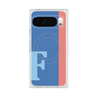 プレミアムスクエアケース with Pixelsnap［ オリジナル - initial color line - F blue ］