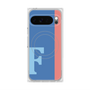 プレミアムスクエアケース with Pixelsnap［ オリジナル - initial color line - F blue ］