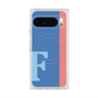 プレミアムスクエアケース with Pixelsnap［ オリジナル - initial color line - F blue ］