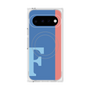 プレミアムスクエアケース with Pixelsnap［ オリジナル - initial color line - F blue ］