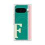 プレミアムスクエアケース with Pixelsnap［ オリジナル - initial color line - F green ］
