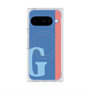 プレミアムスクエアケース with Pixelsnap［ オリジナル - initial color line - G blue ］