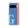 プレミアムスクエアケース with Pixelsnap［ オリジナル - initial color line - G blue ］