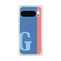 プレミアムスクエアケース with Pixelsnap［ オリジナル - initial color line - G blue ］