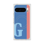 プレミアムスクエアケース with Pixelsnap［ オリジナル - initial color line - G blue ］