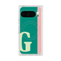 プレミアムスクエアケース with Pixelsnap［ オリジナル - initial color line - G green ］