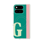 プレミアムスクエアケース with Pixelsnap［ オリジナル - initial color line - G green ］