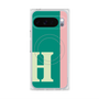 プレミアムスクエアケース with Pixelsnap［ オリジナル - initial color line - H green ］