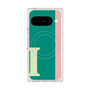 プレミアムスクエアケース with Pixelsnap［ オリジナル - initial color line - I green ］