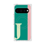 プレミアムスクエアケース with Pixelsnap［ オリジナル - initial color line - J green ］