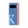 プレミアムスクエアケース with Pixelsnap［ オリジナル - initial color line - K blue ］