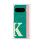 プレミアムスクエアケース with Pixelsnap［ オリジナル - initial color line - K green ］