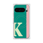 プレミアムスクエアケース with Pixelsnap［ オリジナル - initial color line - K green ］