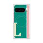 プレミアムスクエアケース with Pixelsnap［ オリジナル - initial color line - L green ］