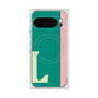 プレミアムスクエアケース with Pixelsnap［ オリジナル - initial color line - L green ］