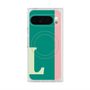 プレミアムスクエアケース with Pixelsnap［ オリジナル - initial color line - L green ］