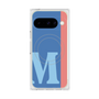 プレミアムスクエアケース with Pixelsnap［ オリジナル - initial color line - M blue ］
