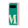 プレミアムスクエアケース with Pixelsnap［ オリジナル - initial color line - M green ］