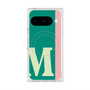プレミアムスクエアケース with Pixelsnap［ オリジナル - initial color line - M green ］