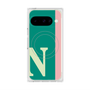 プレミアムスクエアケース with Pixelsnap［ オリジナル - initial color line - N green ］