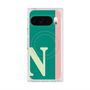 プレミアムスクエアケース with Pixelsnap［ オリジナル - initial color line - N green ］
