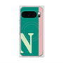 プレミアムスクエアケース with Pixelsnap［ オリジナル - initial color line - N green ］