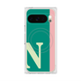 プレミアムスクエアケース with Pixelsnap［ オリジナル - initial color line - N green ］