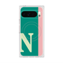 プレミアムスクエアケース with Pixelsnap［ オリジナル - initial color line - N green ］