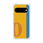 プレミアムスクエアケース with Pixelsnap［ オリジナル - initial color line - O orange ］