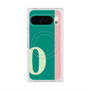 プレミアムスクエアケース with Pixelsnap［ オリジナル - initial color line - O green ］