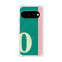 プレミアムスクエアケース with Pixelsnap［ オリジナル - initial color line - O green ］