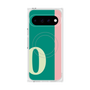 プレミアムスクエアケース with Pixelsnap［ オリジナル - initial color line - O green ］