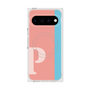 プレミアムスクエアケース with Pixelsnap［ オリジナル - initial color line - P pink ］